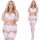  Sinnliche weiße Strippants, breite Spitzenstrümpfe, Strumpfhalter in Übergröße