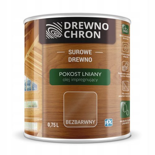 Holzimprägnierung Drewnochron Farbloser Leinenlack 750 ml