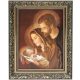 Bilder an der Wand BILD 50x40 HEILIGE FAMILIE VERZIERTER GOLDRAHMEN