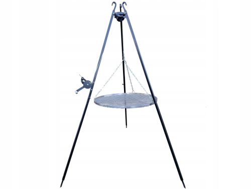  Dreibein Gartengrill 185 cm Edelstahlrost 60 verstellbare Haspel