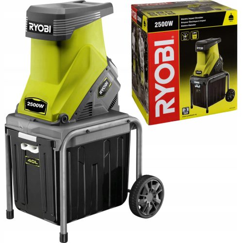 Zerkleinerer für Äste, Holz und Rinde Ryobi RSH2545B Zerkleinerer 2500 W 40 l Messer