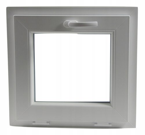 PVC-Fenster 565 x 535 kippbar weiß – MATTES Glas
