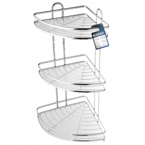  Kadax K10 Badezimmerregal 25x25x58 cm Chrom