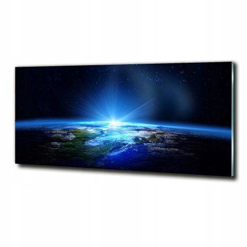 Bilder an der Wand Großes Glasfotogemälde Planet Erde 125x50