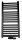  Regnis Wasserbadheizkörper 627 W 540 x 1205 mm schwarz