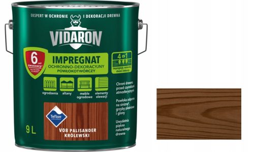 Vidaron V08 Holzimprägnierung Royal Rosewood 9 l