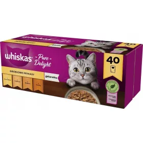  WHISKAS 40x85G GEFLÜGELFUTTER IN GELEE
