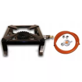   Geschweißter Gashocker 8 kW, Reduzierstück aus Gusseisen 40x40