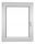 PVC-Fenster 90 x 100 / 900 x 1000 Ru/L Weiß