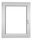 PVC-Fenster 80 x 100 / 800 x 1000 Ru/L Weiß