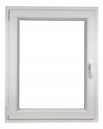 PVC-Fenster 80 x 100 / 800 x 1000 Ru/L Weiß