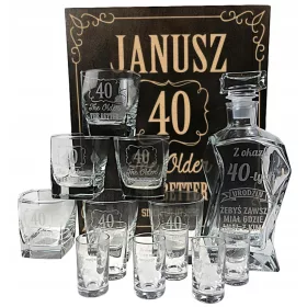  BOX-SET, KARAFFE, GLÄSER, GLÄSER, GESCHENK