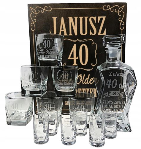  BOX-SET, KARAFFE, GLÄSER, GLÄSER, GESCHENK