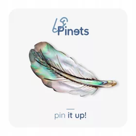  Pinets Classic B585 Damenbrosche, mehrfarbig