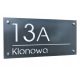 Hausnummer km Stickerei 40 x 20 cm