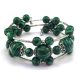  Armband mit JeraNet-Malachiten, 16 cm, grün