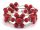  ARMBAND rekonstruierte Steine KORALLE [B755]