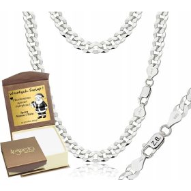   Herren-Diamantkette aus Silber, 6,50 mm, 925, mit kostenloser Gravur