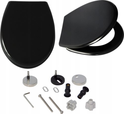 ESTIVA Toilettensitz, schwarzer Duroplast