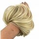  Haarteil, kurzes Kunsthaar, hellblond, Women's Hair Island