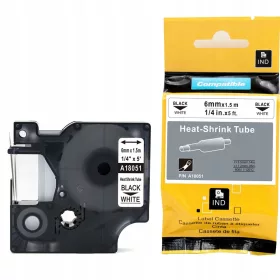 Specmark Schrumpfschlauch für Dymo 6 mm x 1,5 m weiß