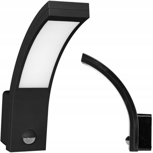 Gartenwandlampen, außen Adviti schwarze Gartenwandleuchte mit integrierter 10-W-LED-Quelle