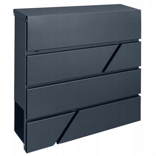 Mtec Moderne Zeitungsbox Anthrazit