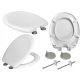 Estiva Toilettensitz, weißer Duroplast