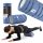  Hop-Sport Roller mit Noppen 33 cm x 14 cm blau