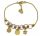  Damenarmband aus Gold mit Anhängern PR 585. Kostenlose Gravur