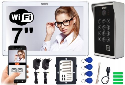 VIDEO-GEGENÜBERWACHUNG 7" WIFI 5TECH SET