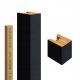Dekorative Lamelle Golddoor L-2800x40x29-CZM schwarze MDF-Platte 2,9 cm x 275 cm