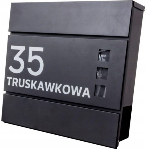 Domino-Briefkasten, schwarz