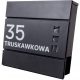 Domino-Briefkasten, schwarz