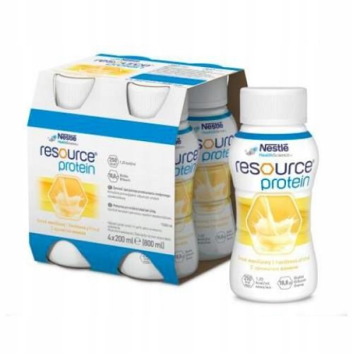  Nestle Resource Protein Vanille-Proteinpräparat 4 x 200 ml