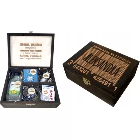    Eine Box mit dem Nötigsten als Geschenk zum Geburtstag 18 30 40 50