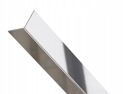 WINKEL SILBER SILBER GLÄNZENDE METALLECKSTANGE 2 cm x 2 cm