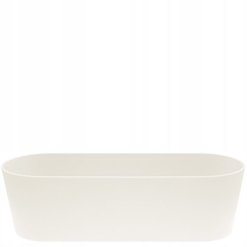 Töpfe und Pflanzgefäße für den Außenbereich und den Garten Blumentopf Leni 51 cm x 19 x 15 cm, weißer Kunststoff