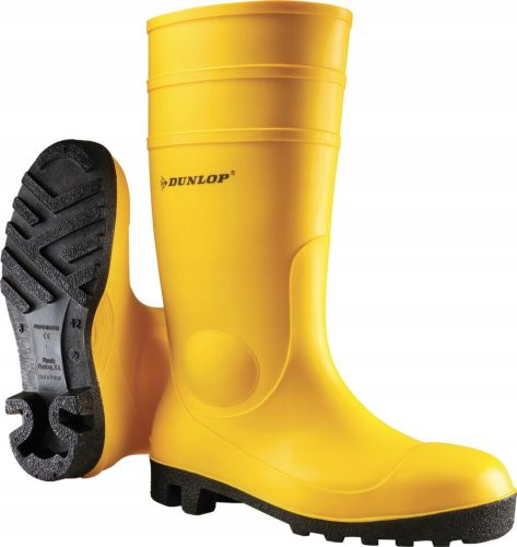 Dunlop Protomastor 142YP Gummi-Arbeitsschuhe, gelb – S5 SRA, Größe 43