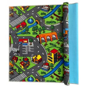  Teppich Straßen Dorfstraßen Stadt Bauernhof Autos 160x200