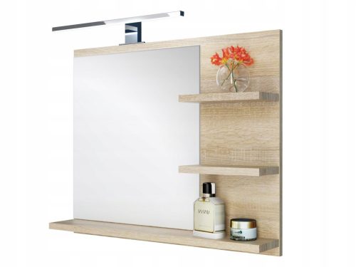 Badezimmerspiegel DOMTECH rechteckiger Wandspiegel 60 x 50 mm