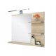 Badezimmerspiegel DOMTECH rechteckiger Wandspiegel 60 x 50 mm