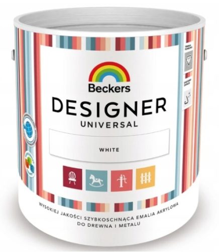  Beckers Designer Universal Acryl-Emaille weiß 1 l