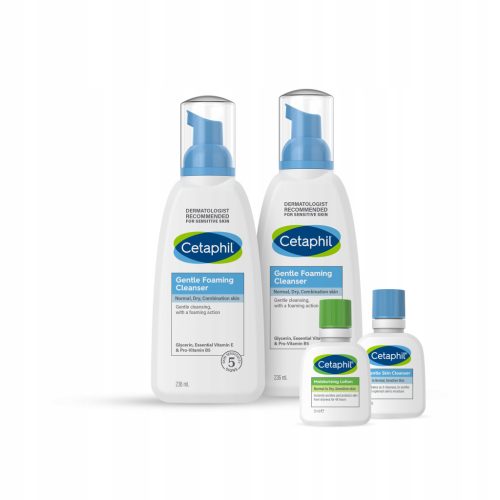 Cetaphil Leichte Reinigungsschaum 2er-Set + GRATIS Mini MD und EMCetaphil