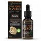 Vitamin K2 MK-7 + D3 Tropfen - Optimal zur Unterstützung von Knochen und Immunsystem