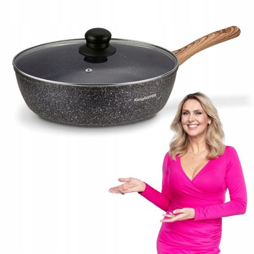 Bratpfannen Könighoffer Pescado traditionelle Bratpfanne 28 cm, Granit