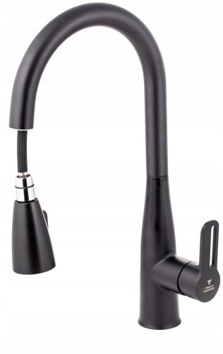 Premium-Armatur, bodenstehender Küchenarmatur, Premium-Armatur, schwarz