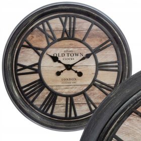  Atmosphera-Wanduhr, Schwarz, Brauntöne, 50 cm