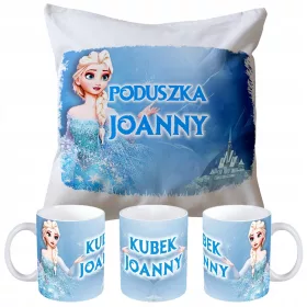  Frozen Tasse + Kissen-Set – Ihr Name