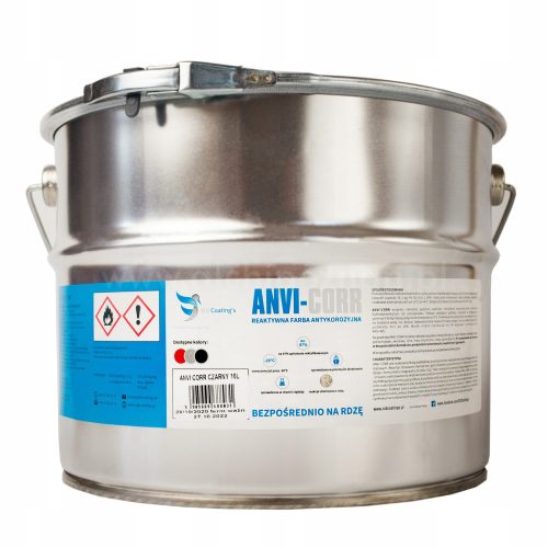Anvi-Corr SCHIFFSfarbe für Metall SiD 10L SCHWARZ